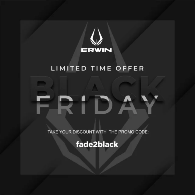 ♠️ BLACK FRIDAY ♠️
Get ready to enjoy 7 days of deals and discounts starting from today (Monday Nov. 18) 🎁
Got to: erwin-fight.com, use the code #fade2black and get jiggy with it 🥋🤼‍♀️🥊
#blackfriday 
#blackfridaysale
#blackfriday2024
#blackfridaysale2024
